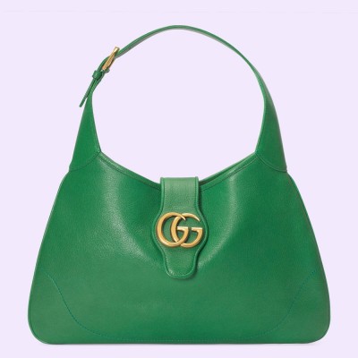 Gucci Aphrodite Medium Shoulder Bag in Green Leather GGBS10791