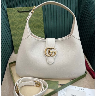 Gucci Aphrodite Medium Shoulder Bag in White Leather GGBS10794