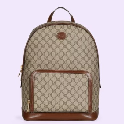 Gucci Backpack in Beige GG Canvas with Interlocking G GGBS10001