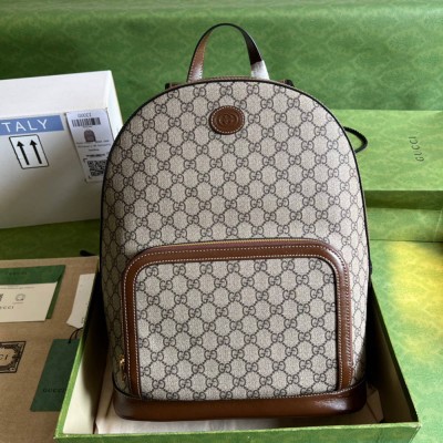 Gucci Backpack in Beige GG Canvas with Interlocking G GGBS10001