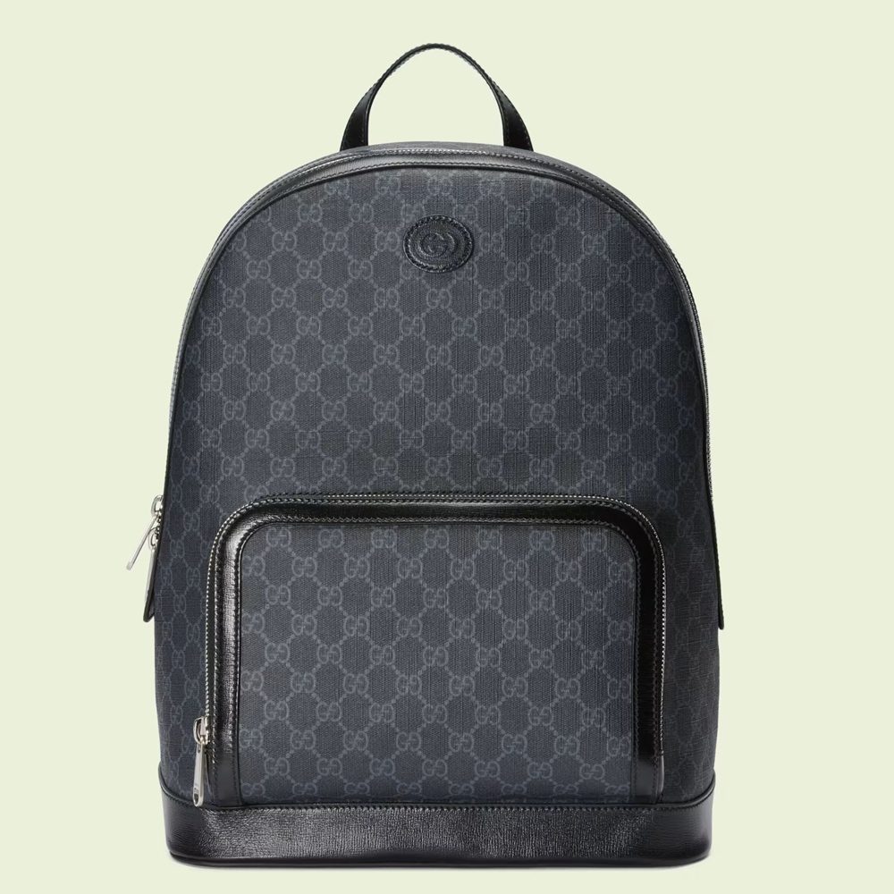 Gucci Backpack in Black GG Canvas with Interlocking G GGBS10002