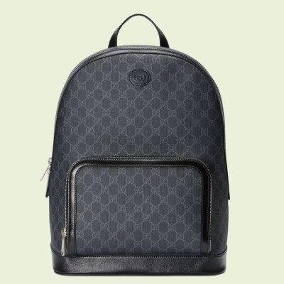 Gucci Backpack in Black GG Canvas with Interlocking G GGBS10002