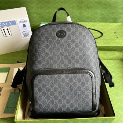 Gucci Backpack in Black GG Canvas with Interlocking G GGBS10002