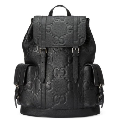 Gucci Backpack in Black Jumbo GG Leather GGBS10006