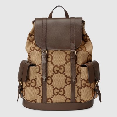 Gucci Backpack in Camel Jumbo GG Canvas GGBS10007