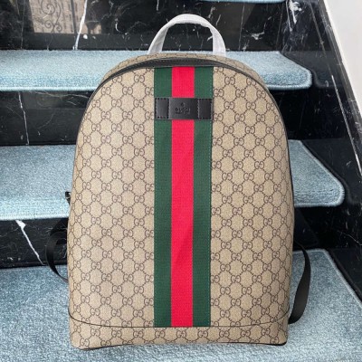 Gucci Backpack in GG Supreme Canvas with Web GGBS10008