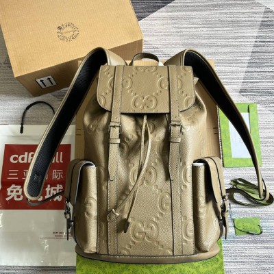 Gucci Backpack in Taupe Jumbo GG Leather GGBS10009