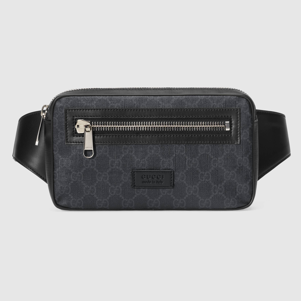 Gucci Belt Bag in Black GG Supreme Canvas GGBS10074