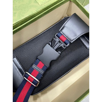 Gucci Belt Bag in Black GG Supreme Canvas GGBS10074