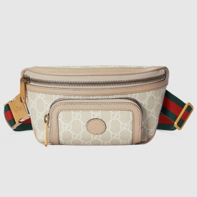 Gucci Belt Bag in White GG Supreme with Interlocking G GGBS10081