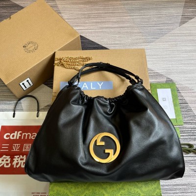 Gucci Blondie Large Tote Bag in Black Calfskin GGBS10879