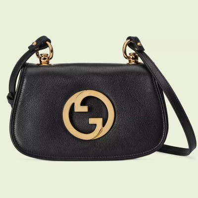 Gucci Blondie Mini Shoulder Bag in Black Calf Leather GGBS10114