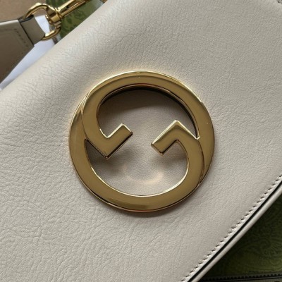 Gucci Blondie Mini Shoulder Bag in White Calf Leather GGBS10118