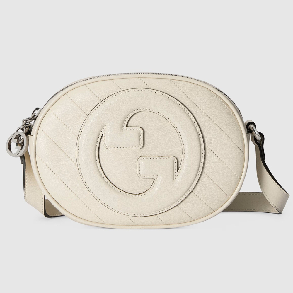 Gucci Blondie Mini Shoulder Bag in White Calfskin GGBS10119