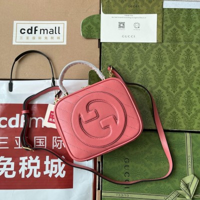 Gucci Blondie Mini Top Handle Bag in Pink Leather GGBS10129