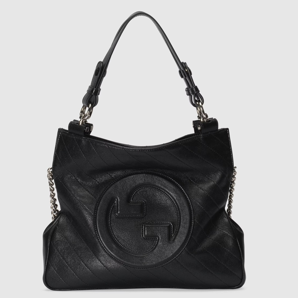 Gucci Blondie Small Tote Bag in Black Calfskin GGBS10137