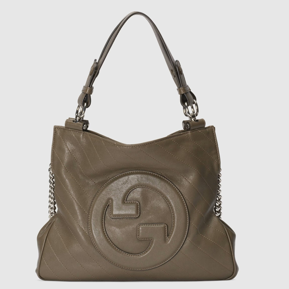 Gucci Blondie Small Tote Bag in Taupe Calfskin GGBS10139