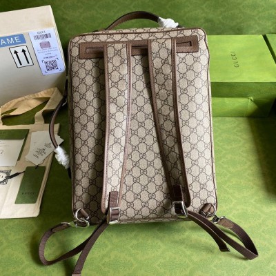 Gucci Briefcase Bag in Beige GG Supreme Canvas GGBS10141