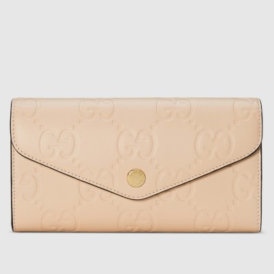 Gucci Continental Wallet in Light Beige GG Leather GGBS10983