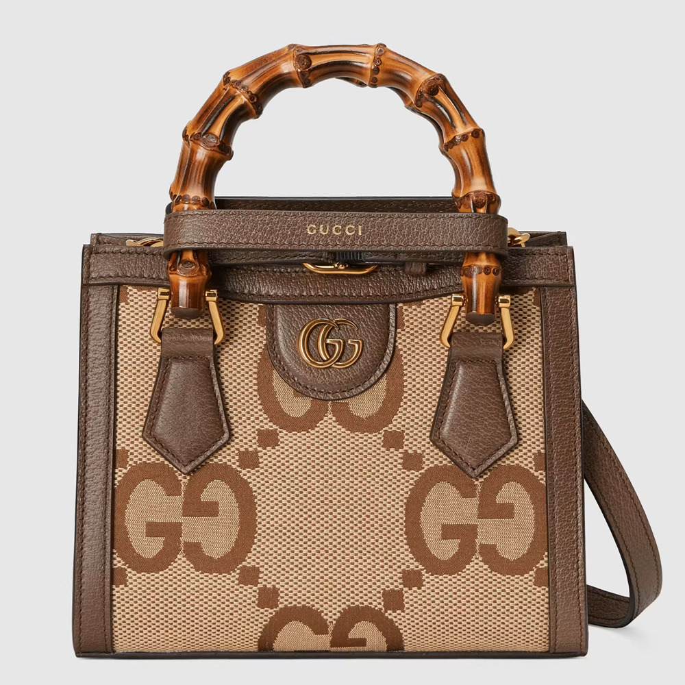 Gucci Diana Mini Tote Bag in Jumbo GG Canvas GGBS10184