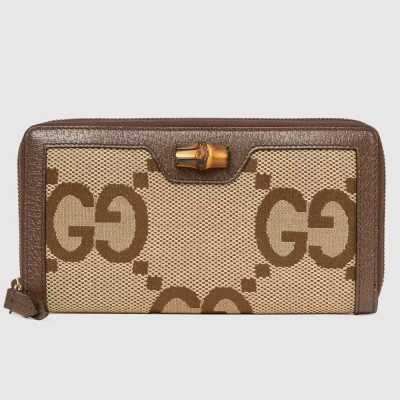 Gucci Diana Zip Around Wallet In Jumbo GG Canvas GGBS10921