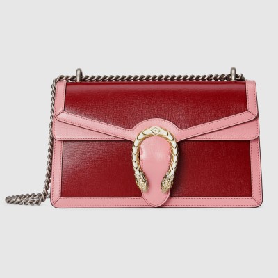 Gucci Dionysus Bicolor Small Shoulder Bag in Red Leather GGBS10217