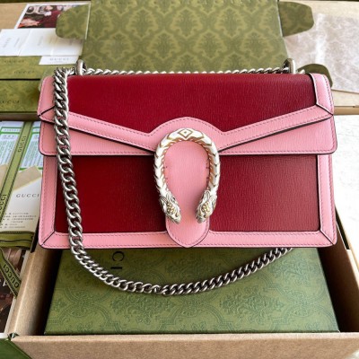 Gucci Dionysus Bicolor Small Shoulder Bag in Red Leather GGBS10217