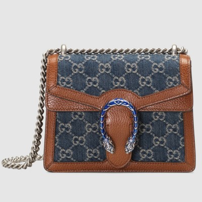 Gucci Dionysus Mini Shoulder Bag in GG Washed Denim GGBS10225