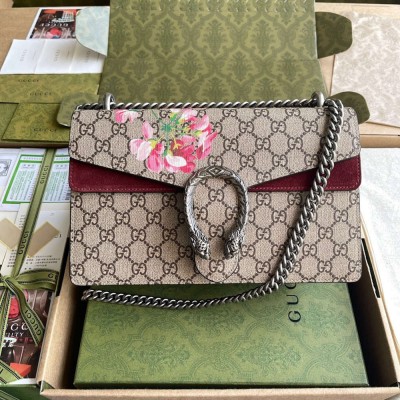 Gucci Dionysus Small Shoulder Bag in Blooms Print GG Supreme GGBS10231