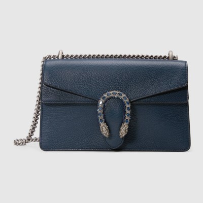 Gucci Dionysus Small Shoulder Bag in Blue Calfskin GGBS10232