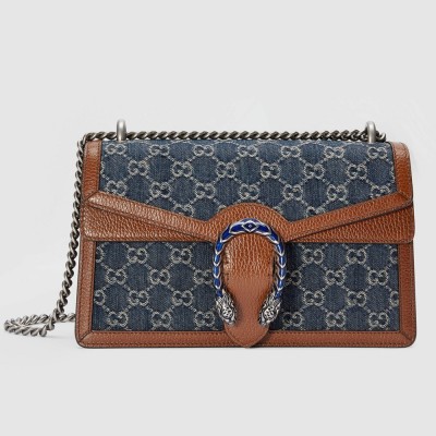 Gucci Dionysus Small Shoulder Bag in GG Washed Denim GGBS10238