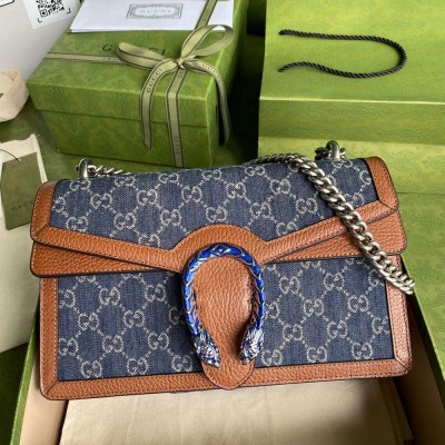 Gucci Dionysus Small Shoulder Bag in GG Washed Denim GGBS10238