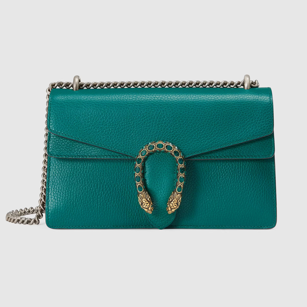 Gucci Dionysus Small Shoulder Bag in Green Calfskin GGBS10239