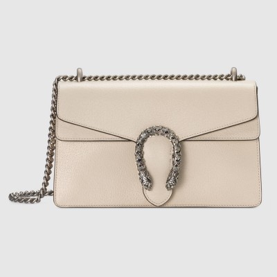 Gucci Dionysus Small Shoulder Bag in White Calfskin GGBS10243