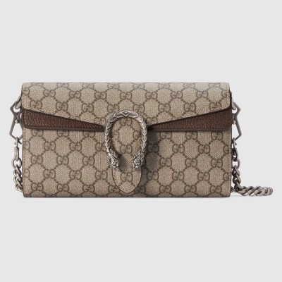 Gucci Dionysus Small Shoulder Bag with Chain in Beige GG Canvas GGBS10245