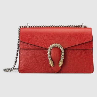 Gucci Dionysus Small rectangular Bag in Red Leather GGBS10212