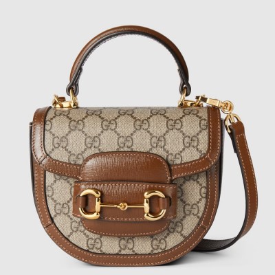 Gucci Horsebit 1955 Mini Top Handle Bag in GG Supreme Canvas GGBS10502