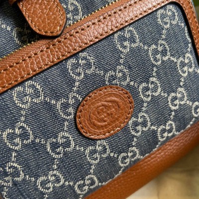 Gucci Interlocking G Backpack in GG Denim GGBS10012