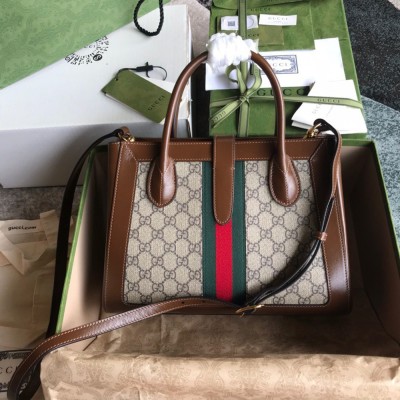 Gucci Jackie 1961 Medium Tote Bag in GG Supreme Canvas GGBS10558