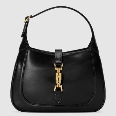 Gucci Jackie 1961 Mini Hobo Bag in Black Leather GGBS10527