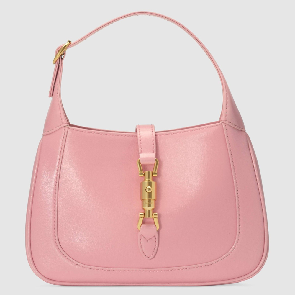 Gucci Jackie 1961 Mini Hobo Bag in Pink Leather GGBS10529