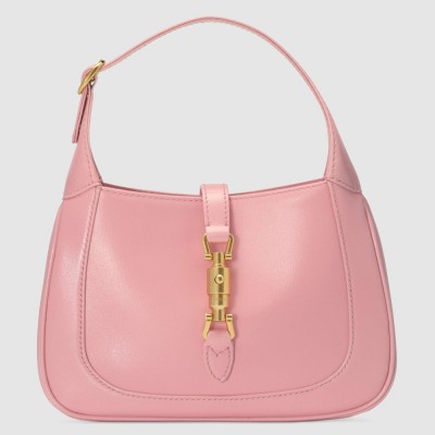 Gucci Jackie 1961 Mini Hobo Bag in Pink Leather GGBS10529