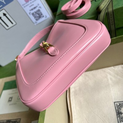 Gucci Jackie 1961 Mini Hobo Bag in Pink Leather GGBS10529