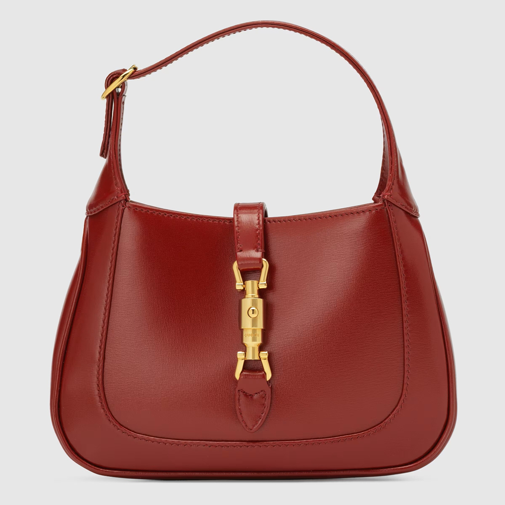 Gucci Jackie 1961 Mini Hobo Bag in Red Leather GGBS10530