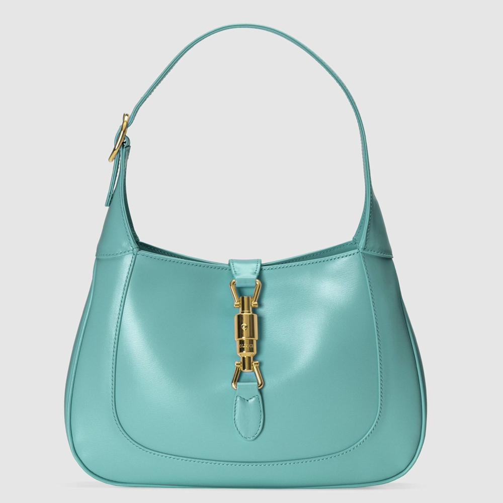 Gucci Jackie 1961 Small Hobo Bag in Blue Leather GGBS10535