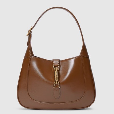 Gucci Jackie 1961 Small Hobo Bag in Brown Leather GGBS10537