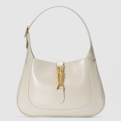 Gucci Jackie 1961 Small Hobo Bag in White Leather GGBS10542