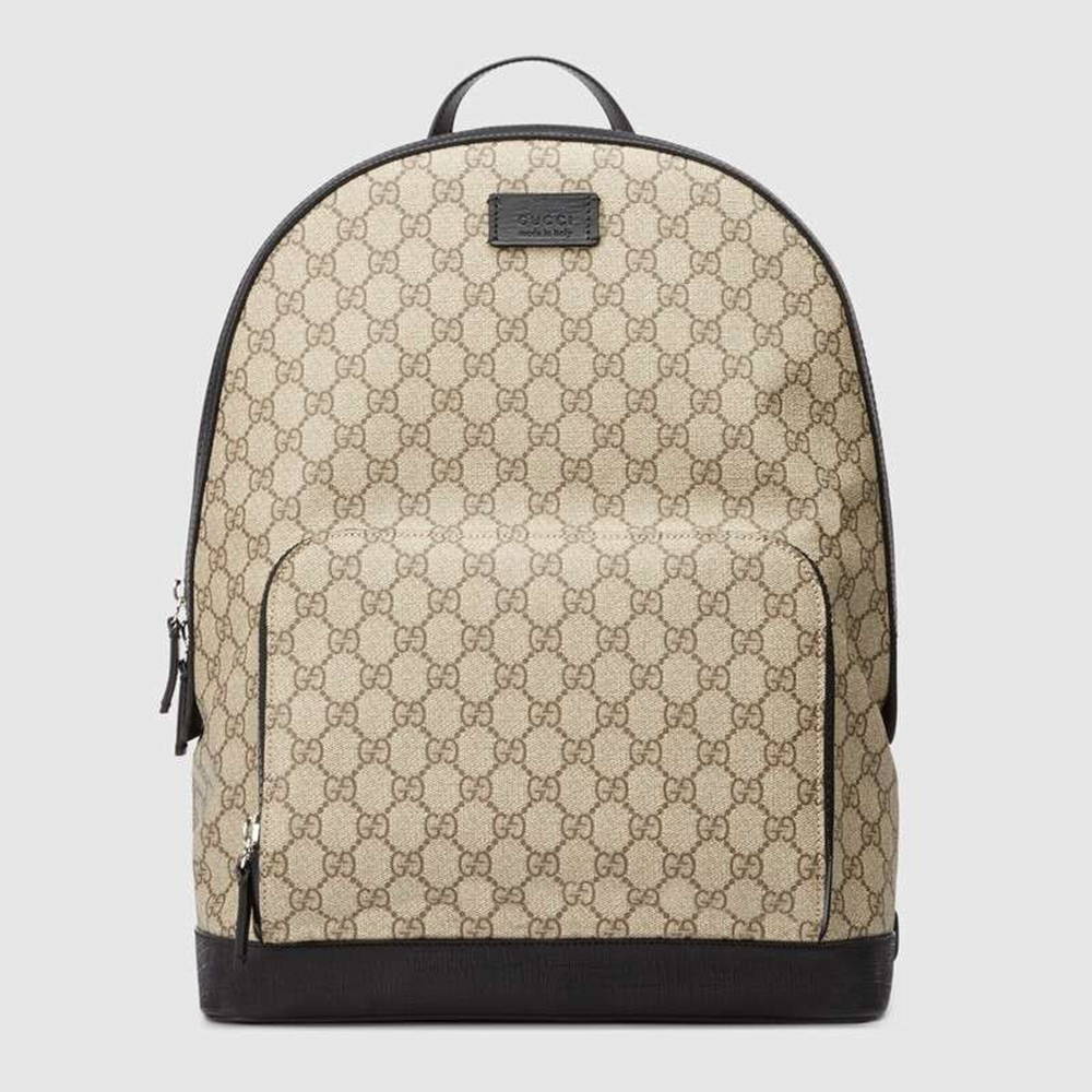 Gucci Large Backpack in Beige GG Supreme Canvas GGBS10014