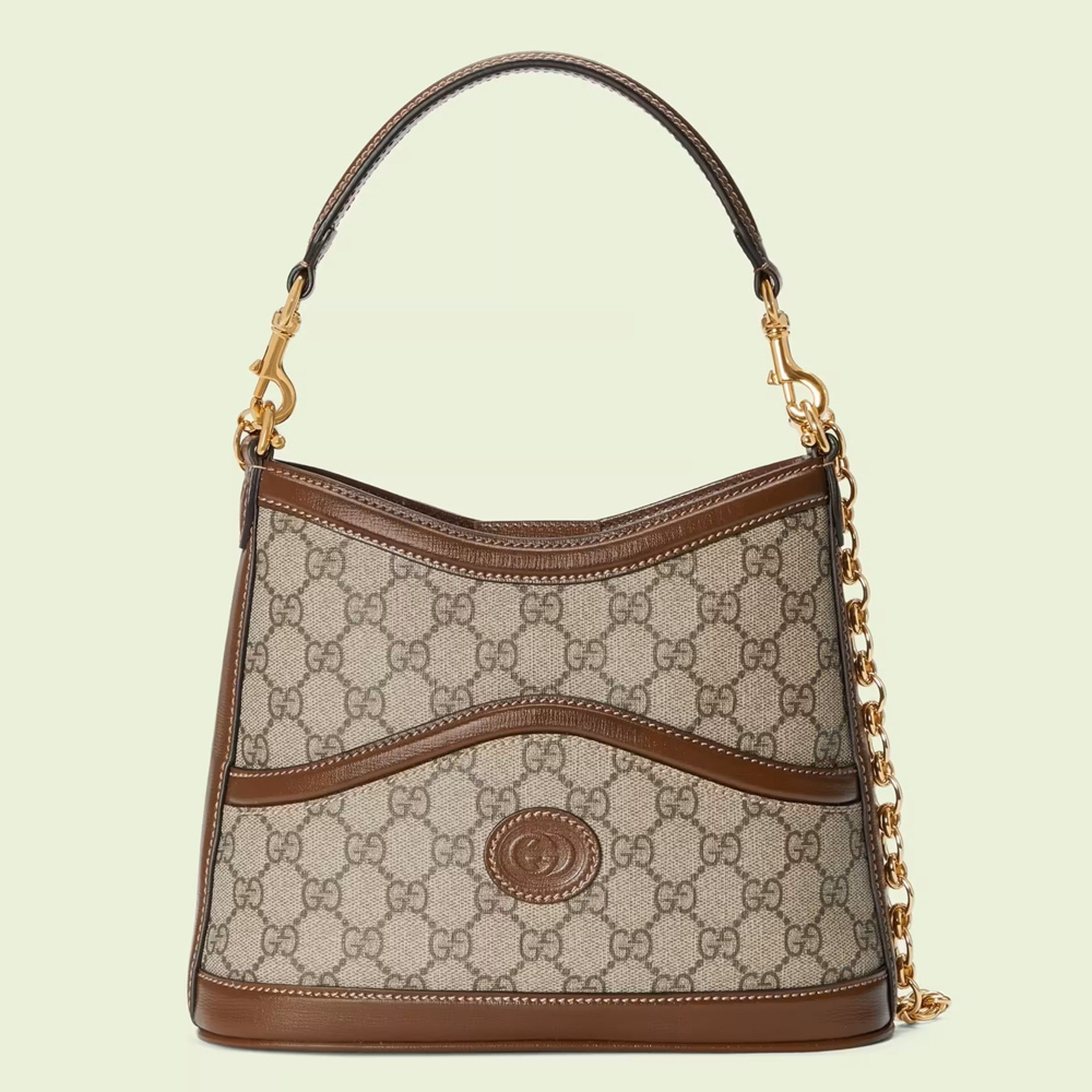 Gucci Large Shoulder Bag in GG Supreme with Interlocking G GGBS10814