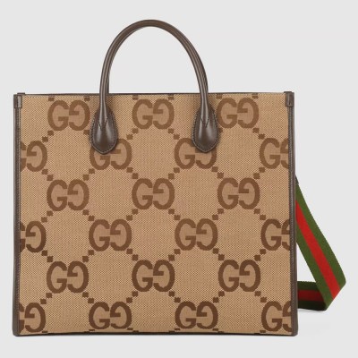 Gucci Medium Tote Bag in Brown Jumbo GG canvas GGBS10898